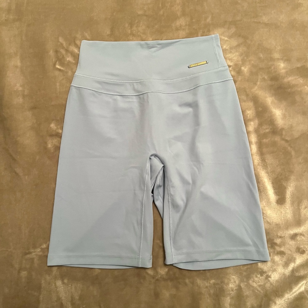 Gymshark Whitney Simmons High Rise Shorts-Goal Blue-SIZE SMALL